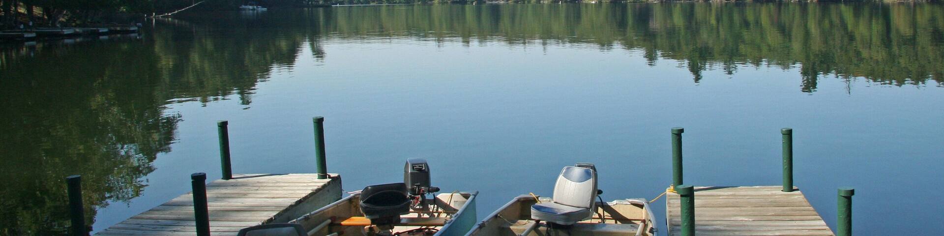Fishing Boats on Wilderness Lake