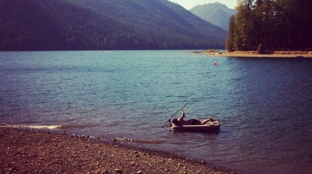 #lakecushman #pnw first to this lake but not the last time...