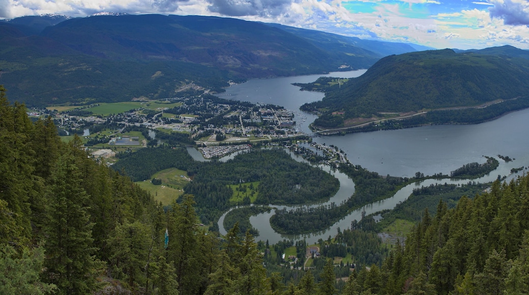 View of Sicamous from Sicamous Lookout in British Columbia,Canada,North America