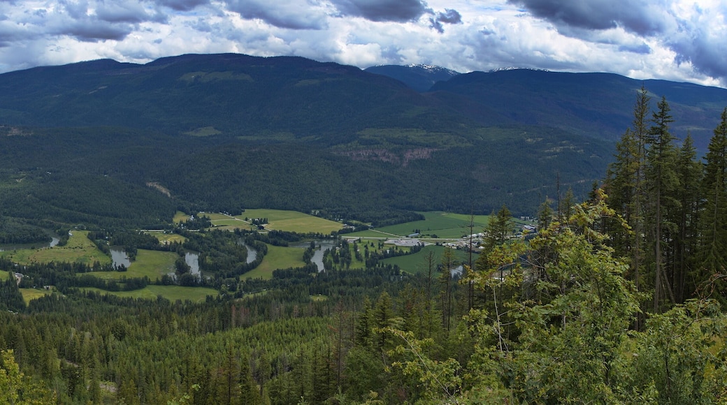 View of landscape at Sicamous from Sicamous Lookout in British Columbia,Canada,North America