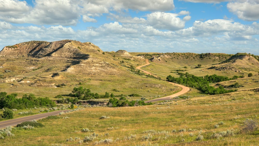 Scenic Loop Drive in the Theodore Roosevelt National Park - South Unit - near Medora, North Dakota