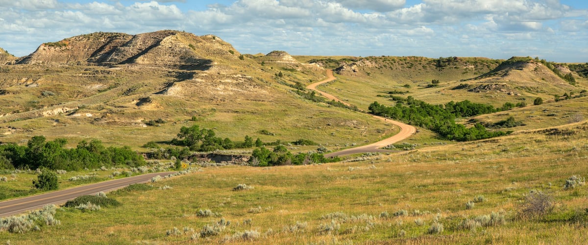 Scenic Loop Drive in the Theodore Roosevelt National Park - South Unit - near Medora, North Dakota