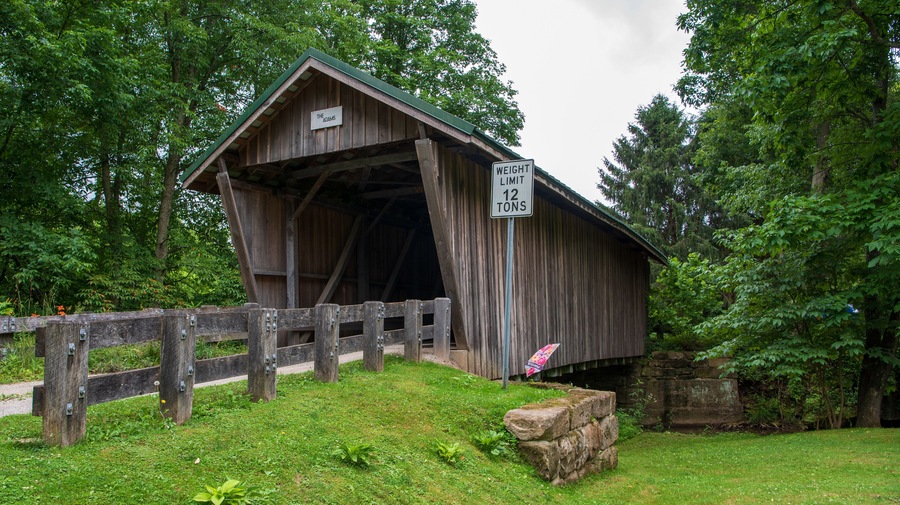 Adams - San Toy Covered Bridge in Morgan County, Ohio