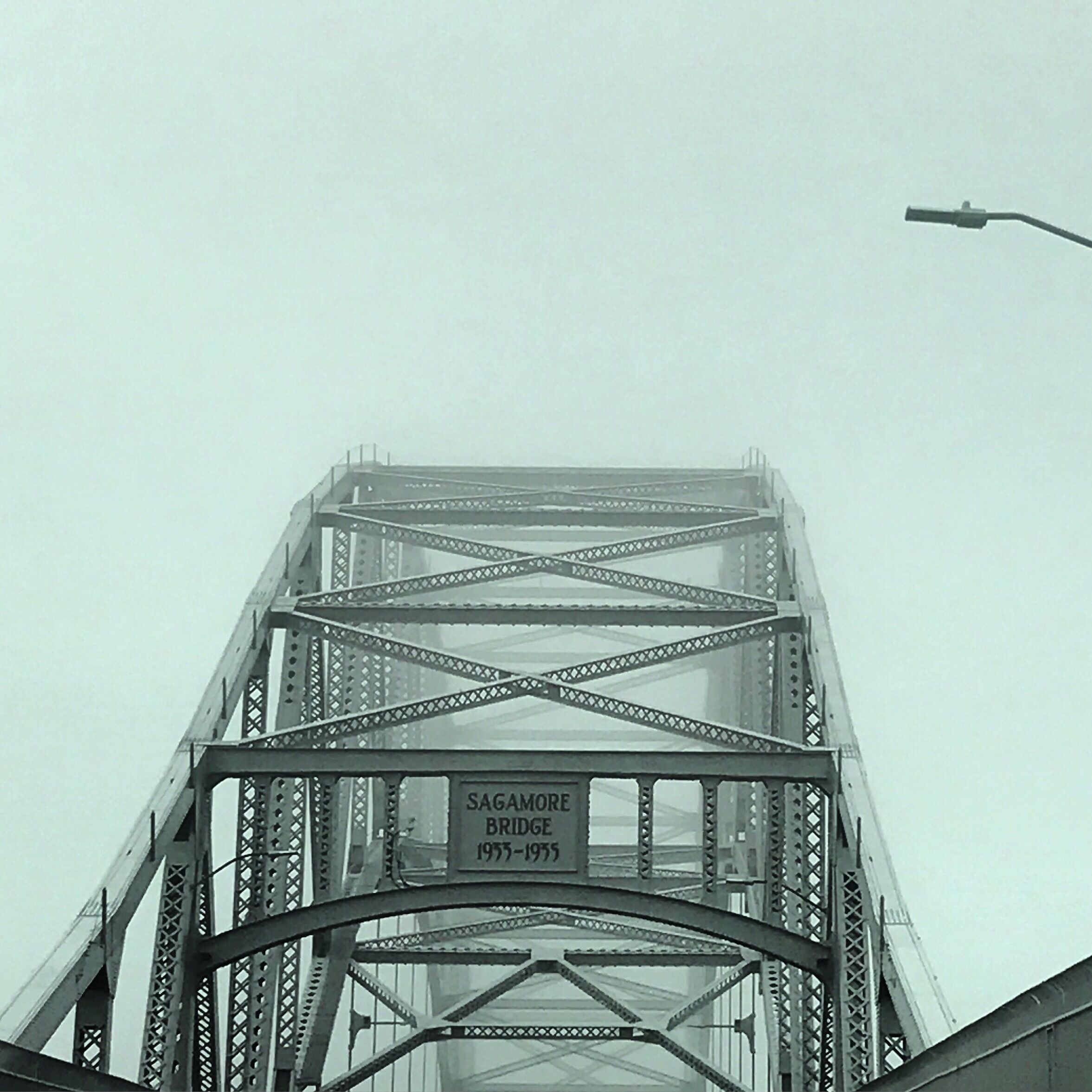 The fog swallowed this bridge in the wee hours of the morning.