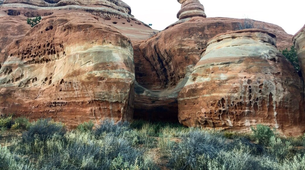 Liberty Cap , Behind National monument