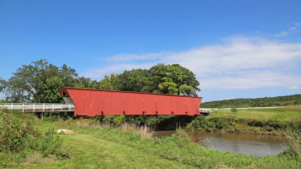 Hogback Bridge over North River - Winterset, Iowa