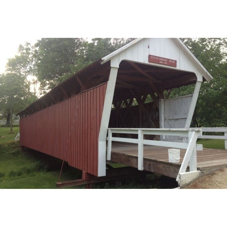 One of the famous bridges of Madison County, resides at the Winterset City Park.