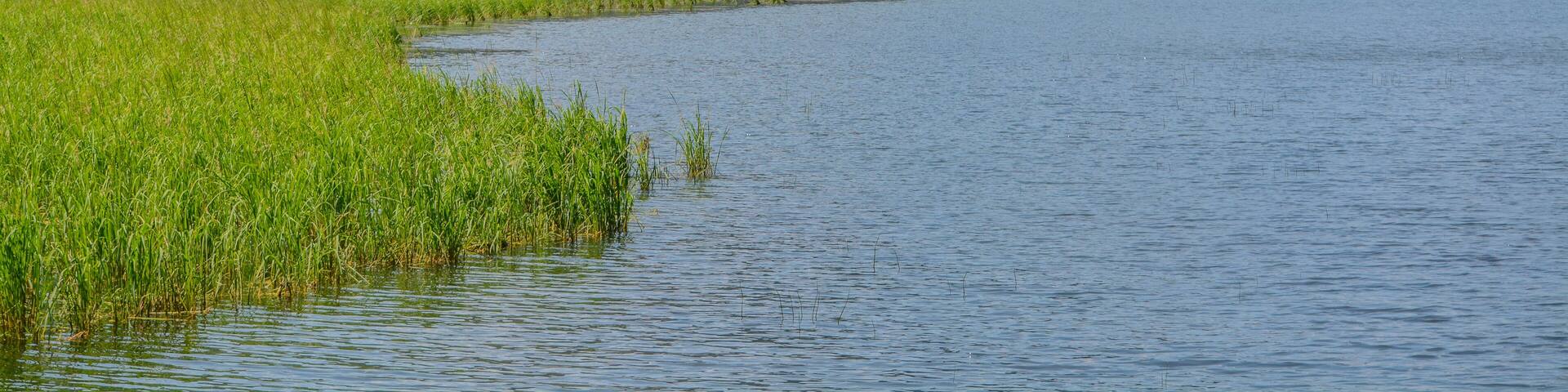 Beautiful Round Lake near Plummer in Heyburn State Park, Benewah County, Idaho