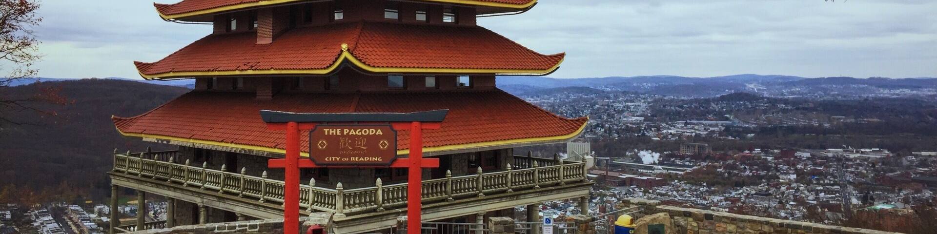 Pagoda on top of Reading, Pennsylvania.