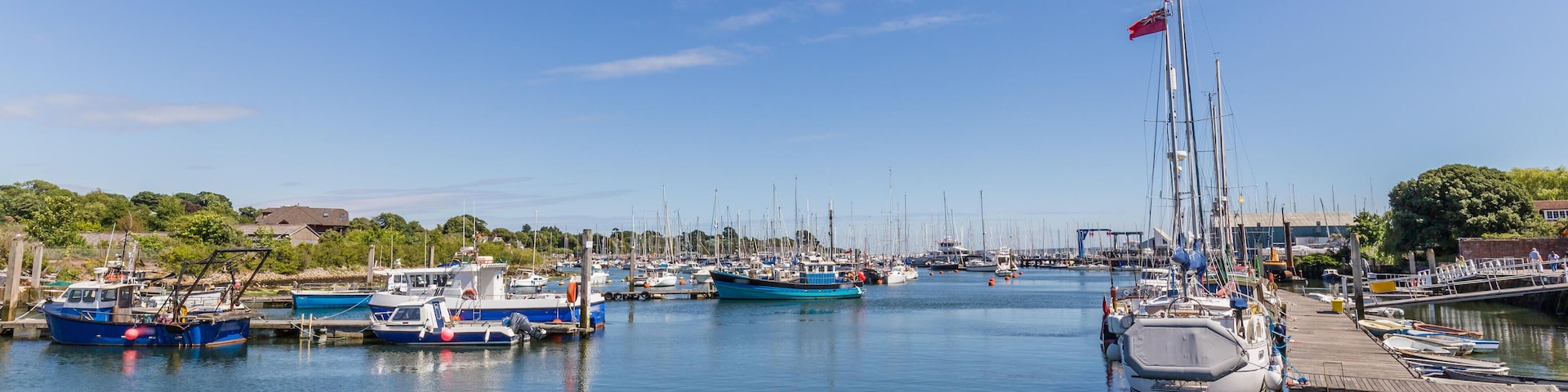 PE8PT5 Panorama Lymington, Hampshire, England, UK