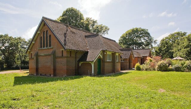 St Andrew's Church, Tiptoe See http://www.hordle-church.hampshire.org.uk/ . There is no graveyard around this church which was built in 1904.