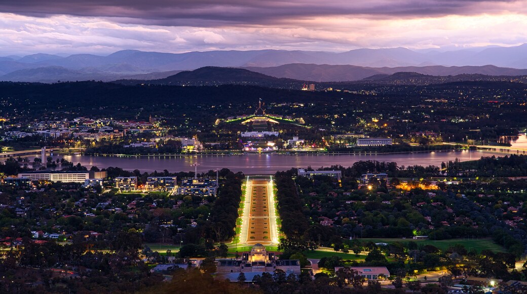 Canberra at night from Mount Ainslie Lookout