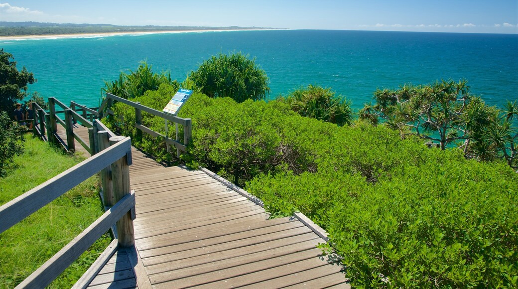 Cabarita Beach johon kuuluu yleiset rantanäkymät ja lahti tai satama