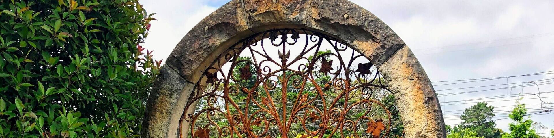 Lovely gate out the front of this iconic hotel