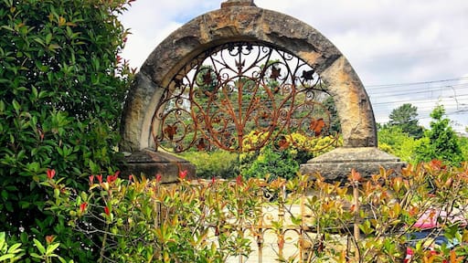 Lovely gate out the front of this iconic hotel