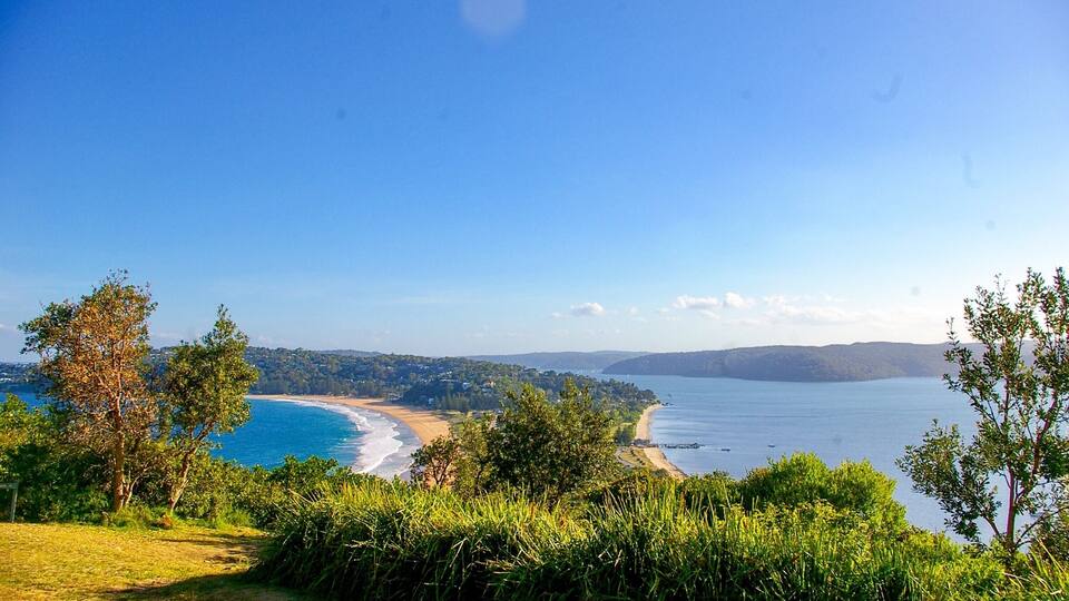 View of Palm Beach from the Barrenjoey Lighthouse. Perhaps better known as the set for Home and Away.