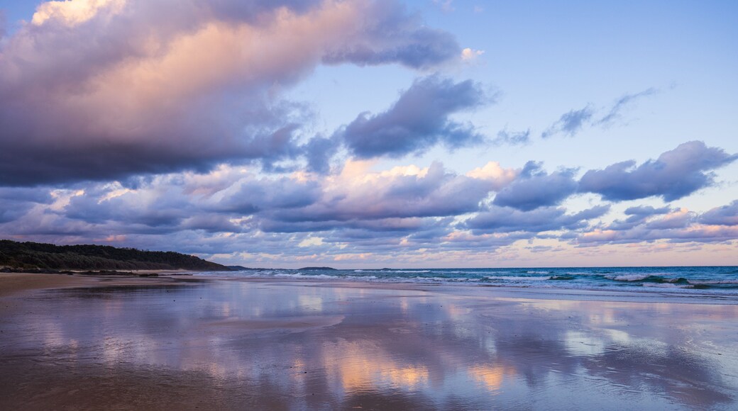 Sawtell featuring a sunset and general coastal views