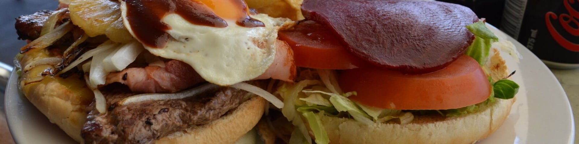 A whopper of a steak sandwich at Soldiers Point Bowling Club.  Only $13 Aud.
Delicious!