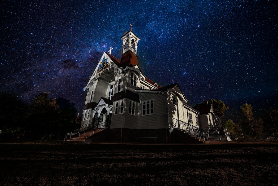 Came across this great church in Beaudesert the other night..