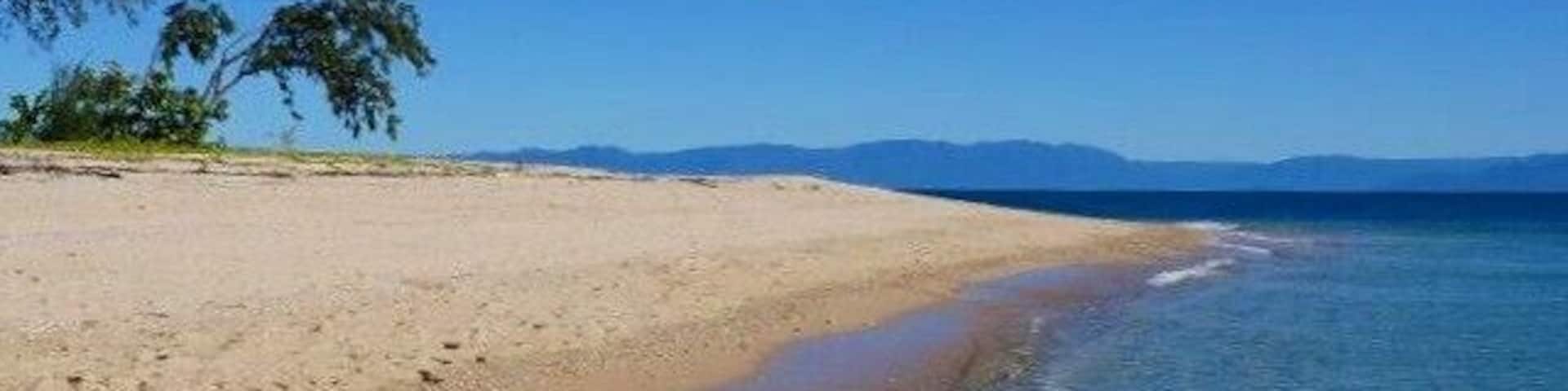 Bedarra Island is home to a luxury resort where you can stay for $2,000 a night....OR you could pay $50 for a half day trip with Fozyy's and snorkel from the beach with dugongs and turtles, getting to pretend you're an A-lister for the day! #waterlust
http://www.missionbeachwatertaxi.com/tour