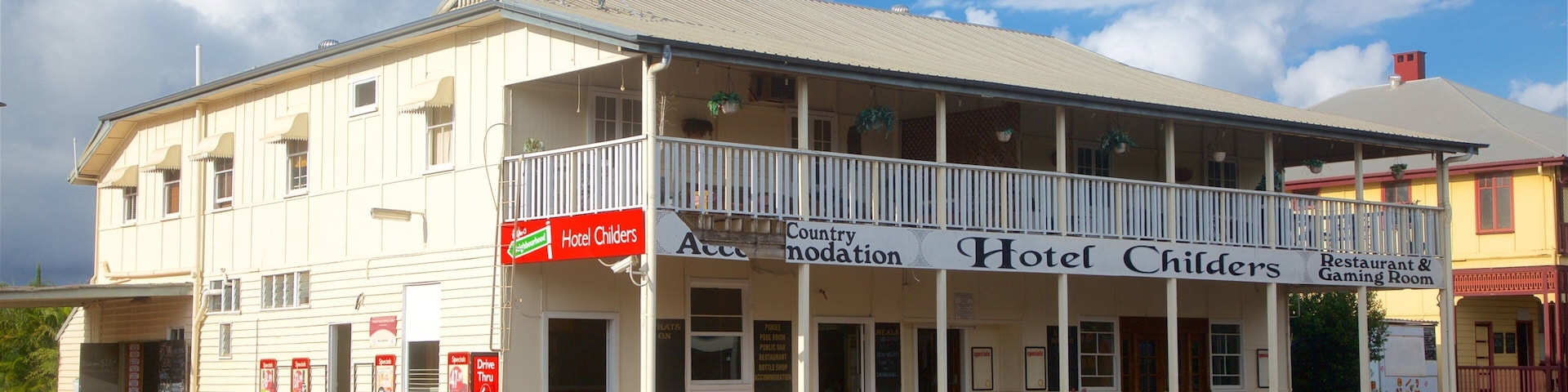 Childers que inclui elementos de patrimônio e arquitetura de patrimônio