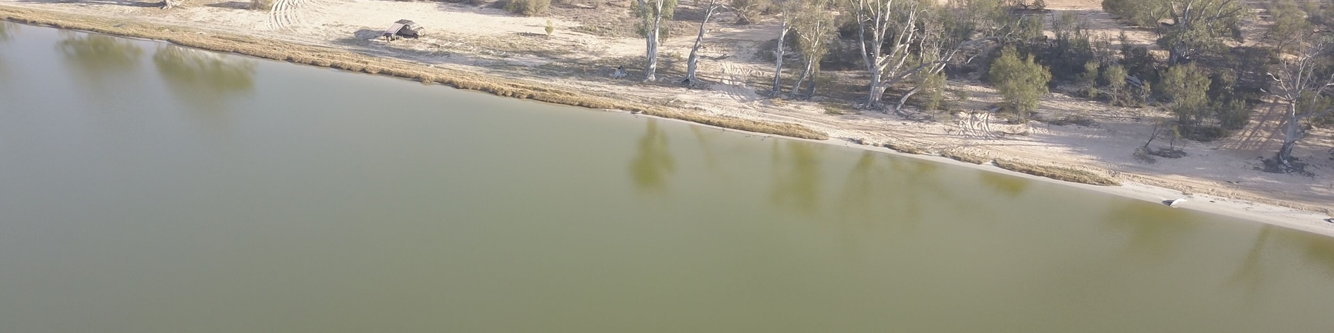 My camp by the shores of Lake Bonney (Riverland) in South Australia.