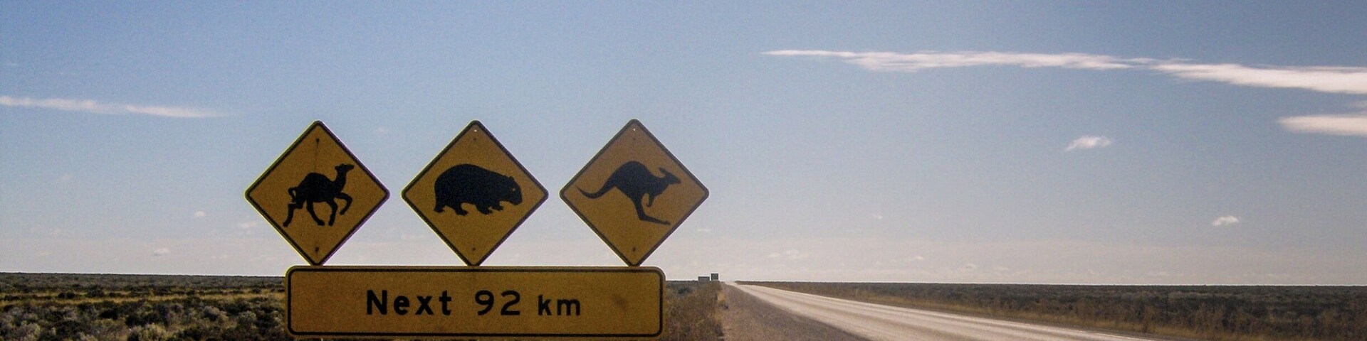 Crossing the Nullarbor of South Australia was one of the most fascinating things we've ever done. Roughly 1700km of hot, desolate, near-nothingness, punctuated by the odd tree or dead 'roo.
We camped on the side of the road when we could, until the wind sent our tent off like a tumbleweed one evening. Although I wouldn't call it the proper "outback", it was still an amazing experience.