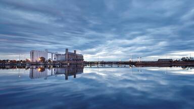 Port Pirie featuring a bay or harbor and landscape views