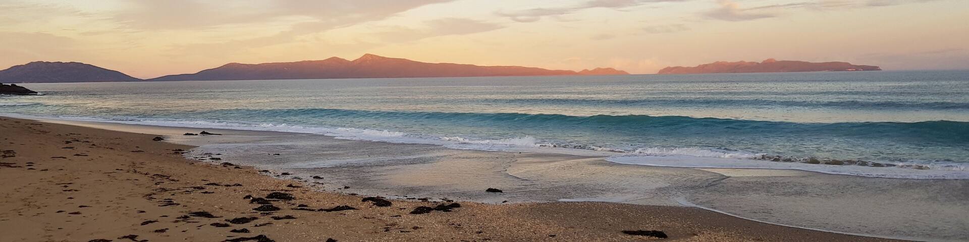 Vista at Cressy Beach on Tasmania's east coast.
