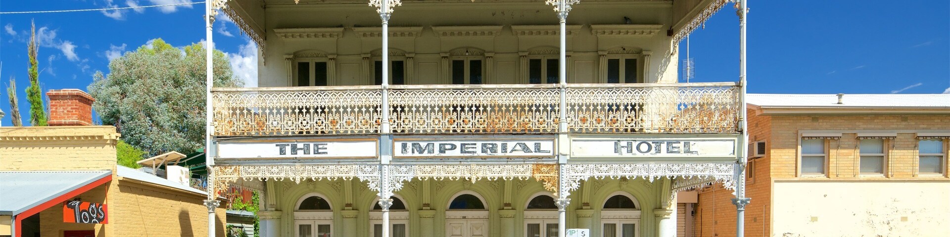 Castlemaine mostrando um hotel