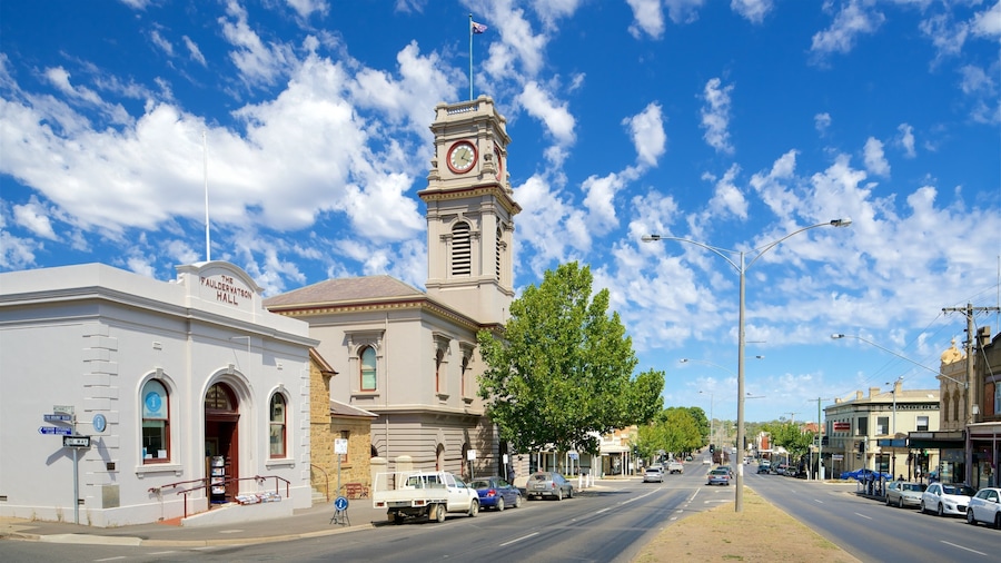Castlemaine featuring street scenes