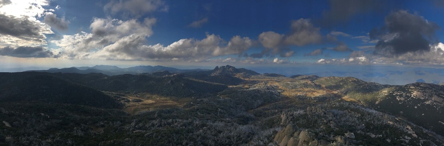 Mount Buffalo National Park is a beautiful place to hike and explore. This was taken from the highest peak in the park. It's not far from the quaint town of Bright, so it's the perfect place to visit in the autumn and enjoy the changing leaves. #SMDdoesOZ #MountBuffalo #Australia