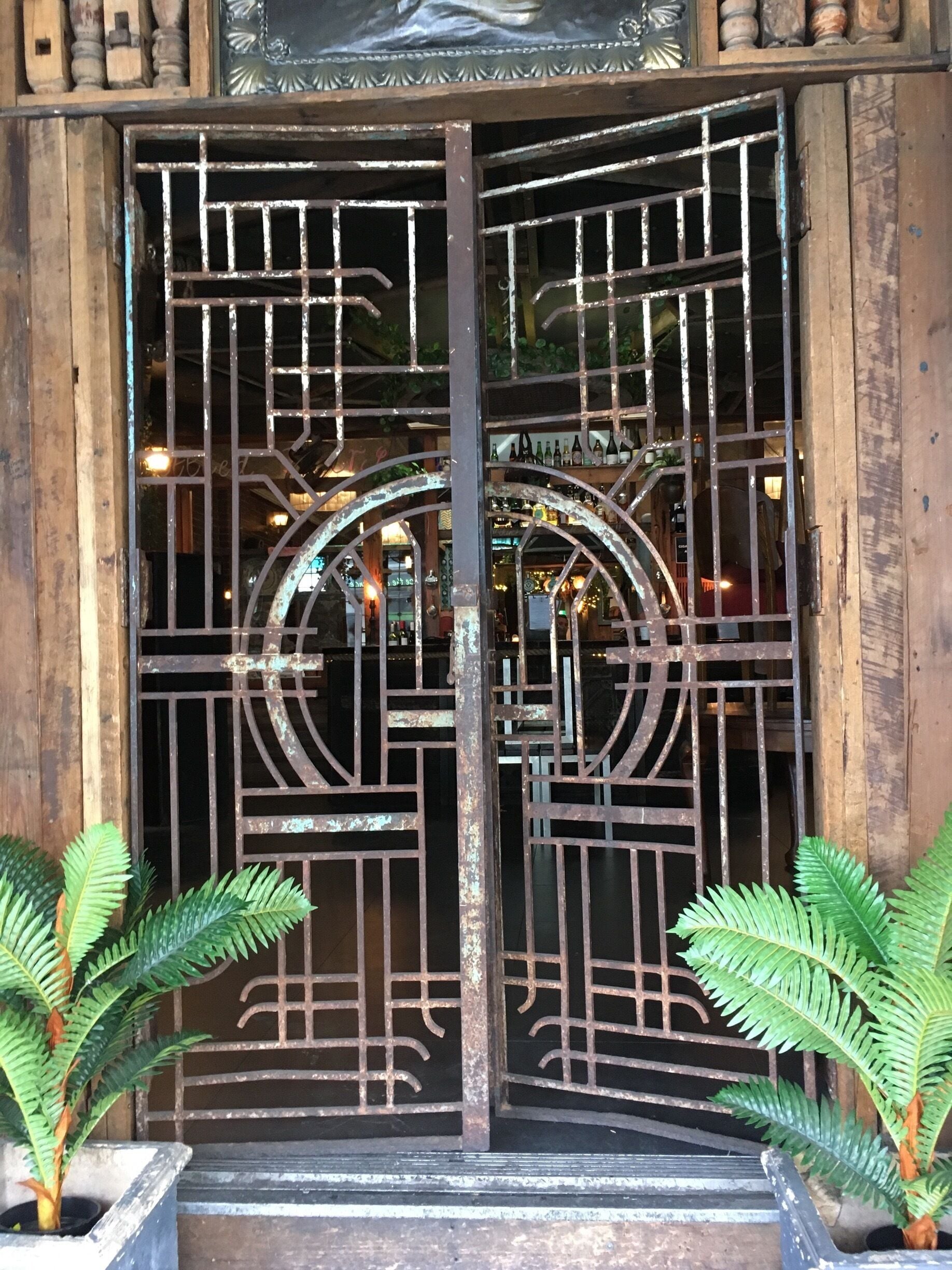 Cool door to a trendy shop on Chapel street, Melbourne.