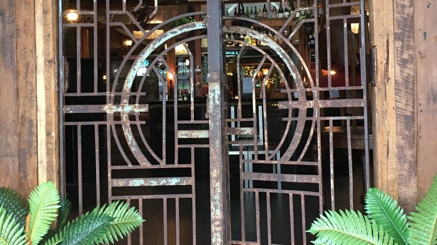 Cool door to a trendy shop on Chapel street, Melbourne.