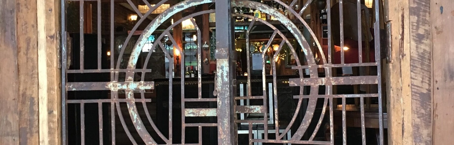 Cool door to a trendy shop on Chapel street, Melbourne.