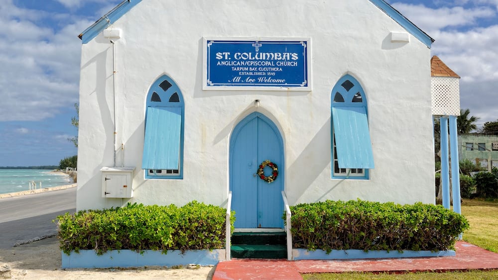 St. Columba's anglican church in Tarpum Bay