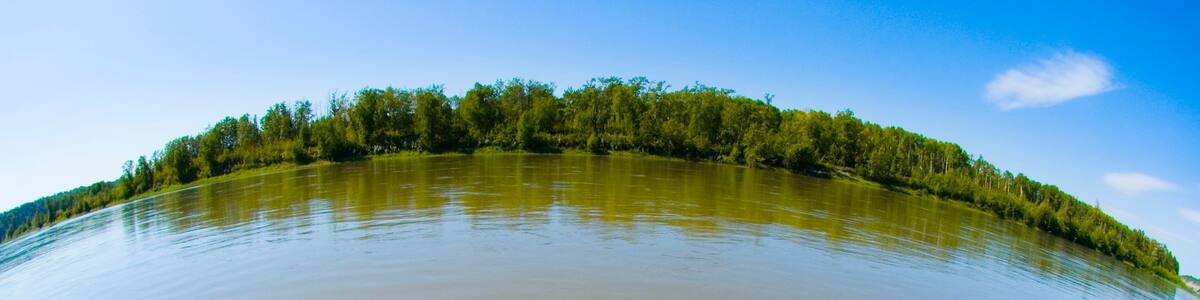 Front Of Canoe On Water