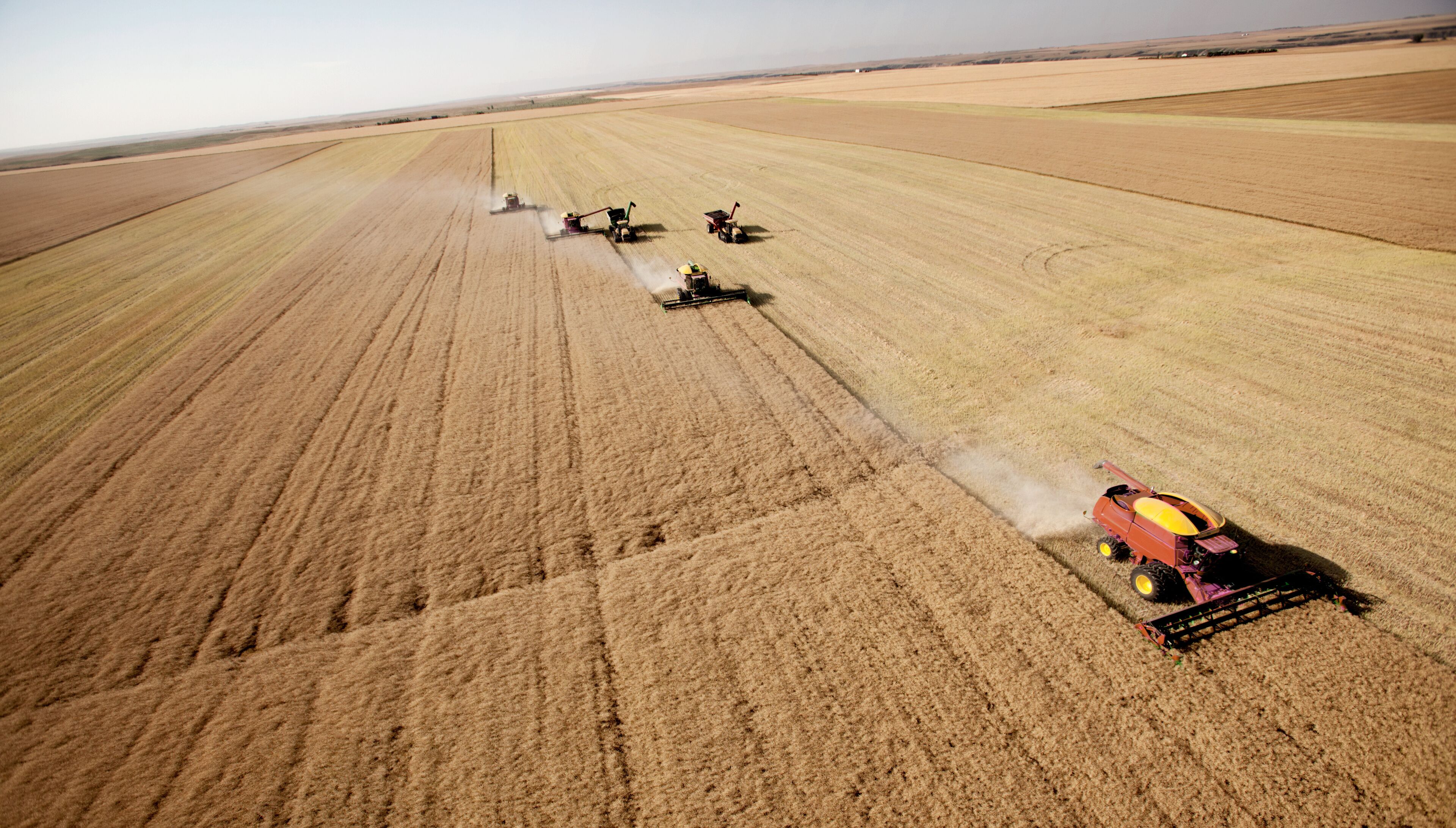 Aerial Harvest Landscape