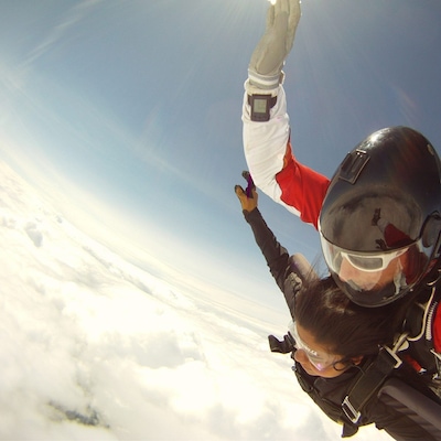 One of the most cherished memories of my life - fulfilling my childhood dream of flying through the clouds.