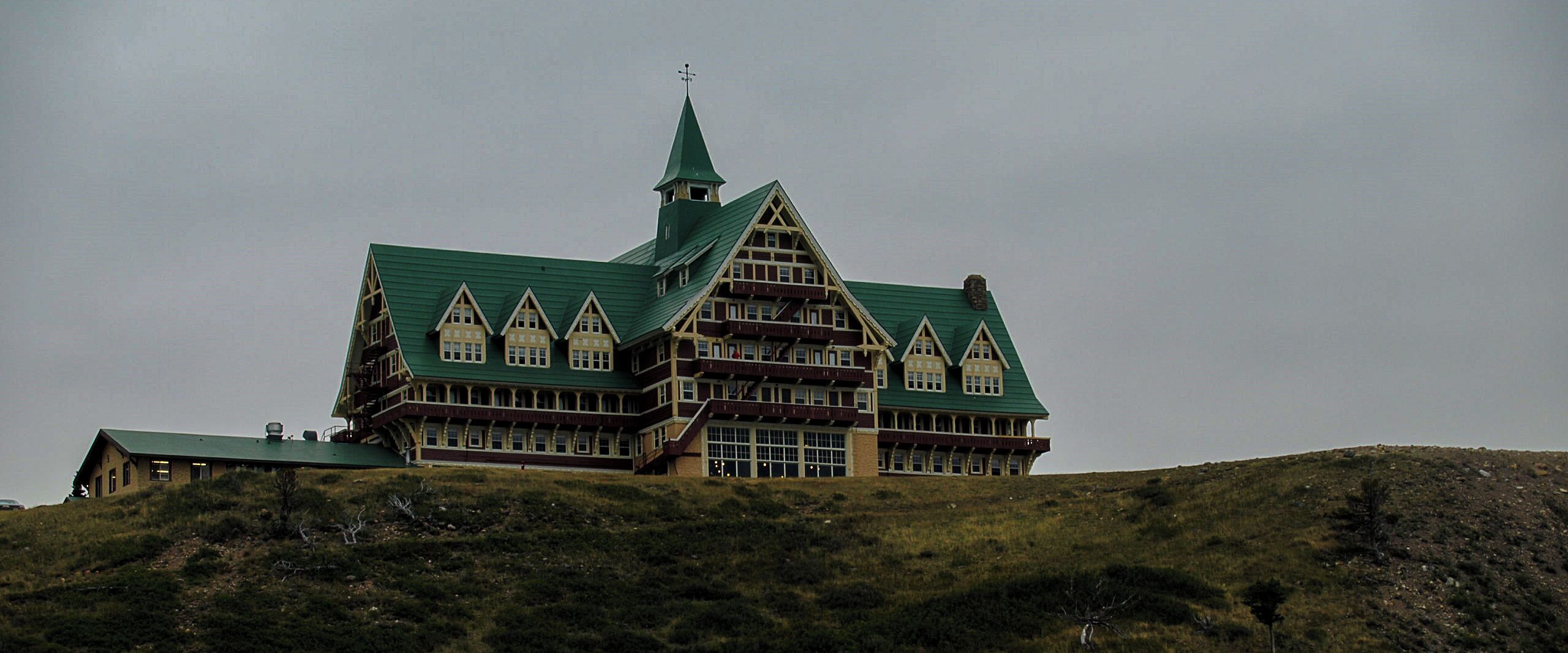 Prince of Wales Hotel which stands at the top of Waterton. Again another great hotel to visit. Turn around and look at the view...
