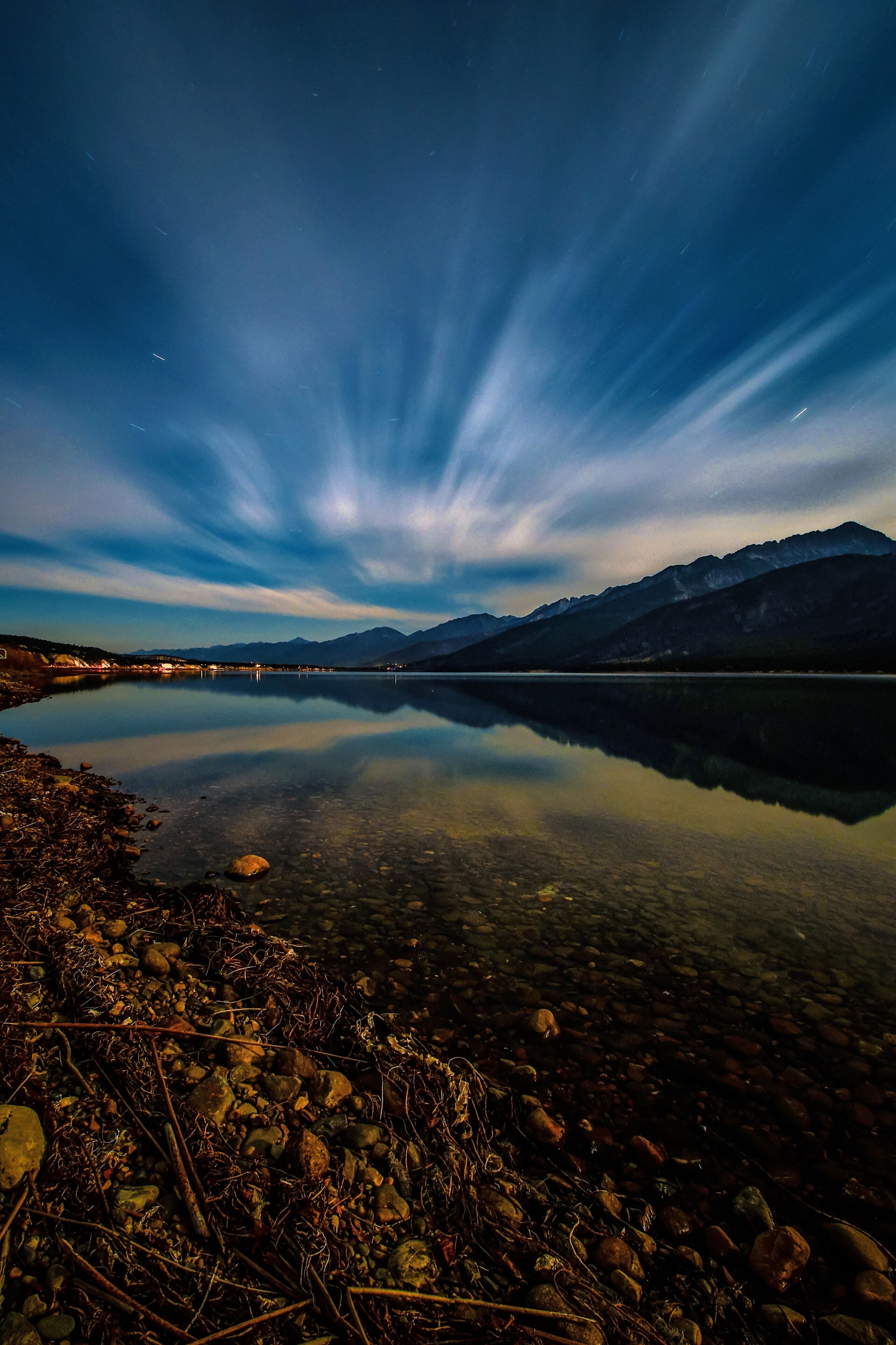 Long Exposure Columbia Lake, Fairmont Hot Springs, British Columbia, Canada