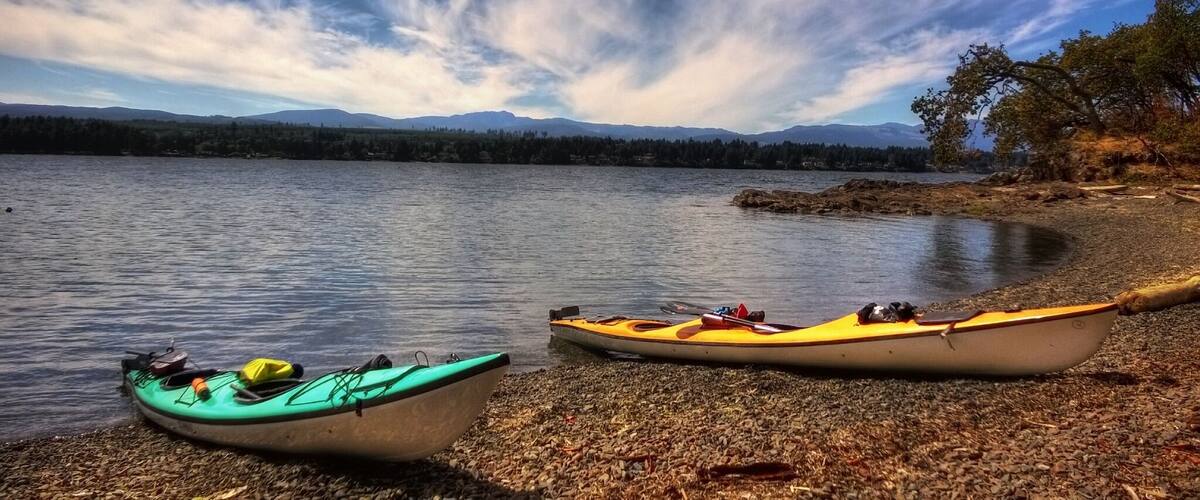 Lunch stop while sea kayaking in Nanoose Bay on Vancouver Island. One of my favorite places to have lunch!