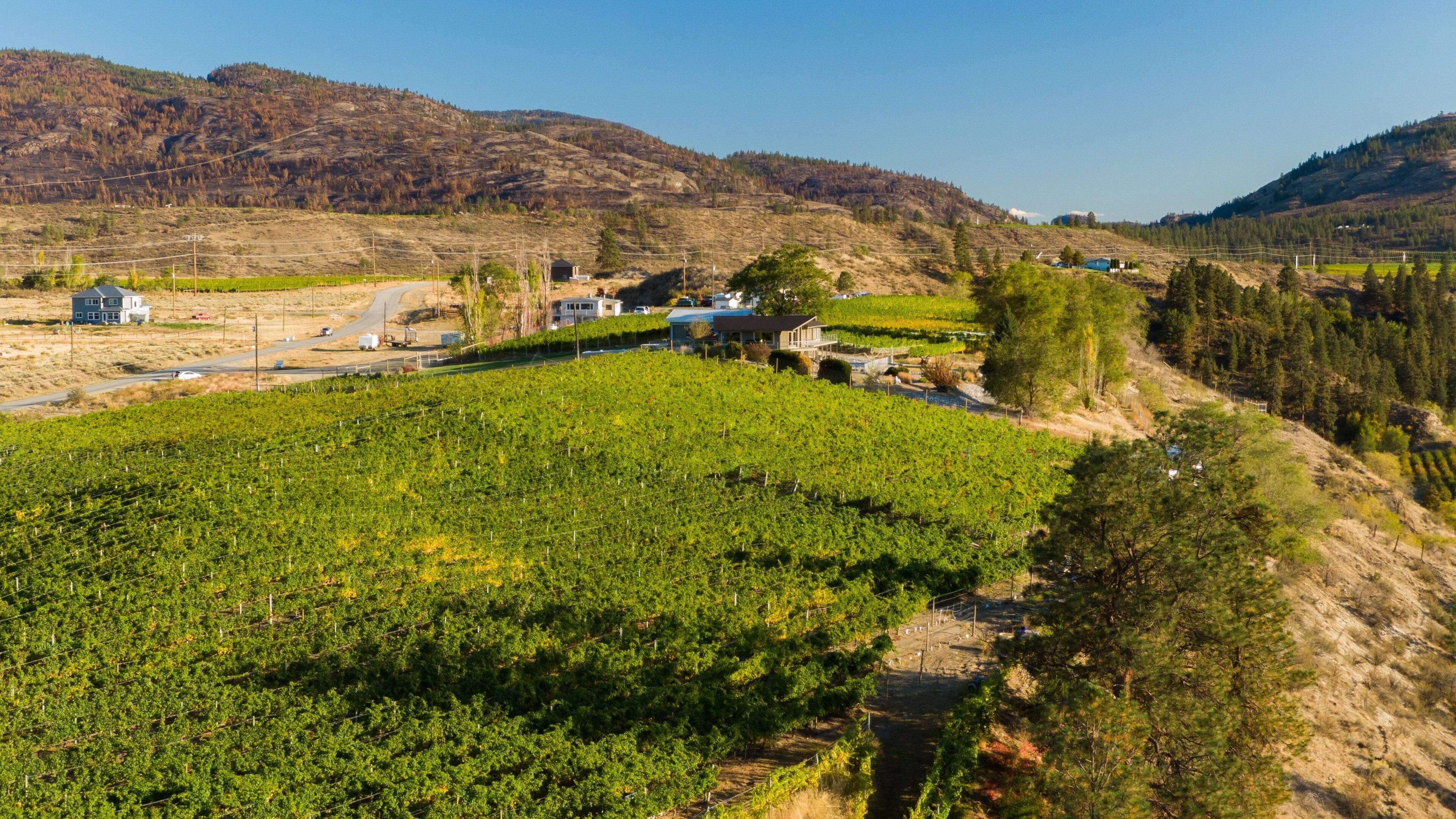 Oliver which includes landscape views and farmland