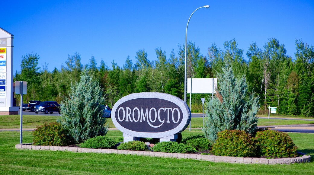 Oromocto og byder på skiltning