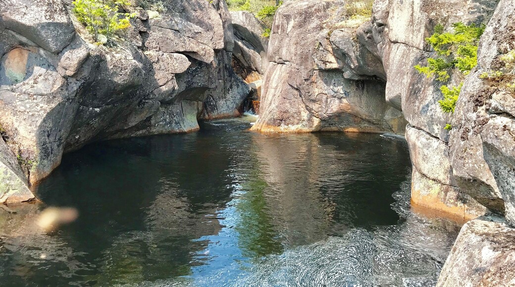 Secret waterfalls , only a few people know where to find this little gem , 10-15 waterfalls in a short distance on this small stream