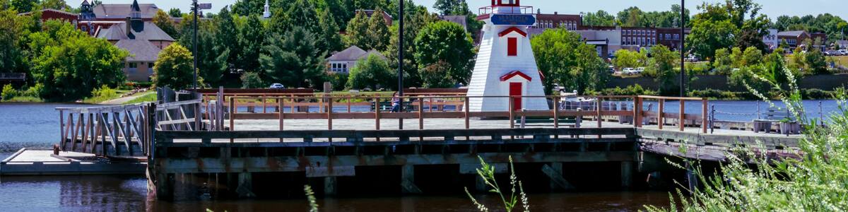 Lighthouse in St Stephen New Brunswick Canada