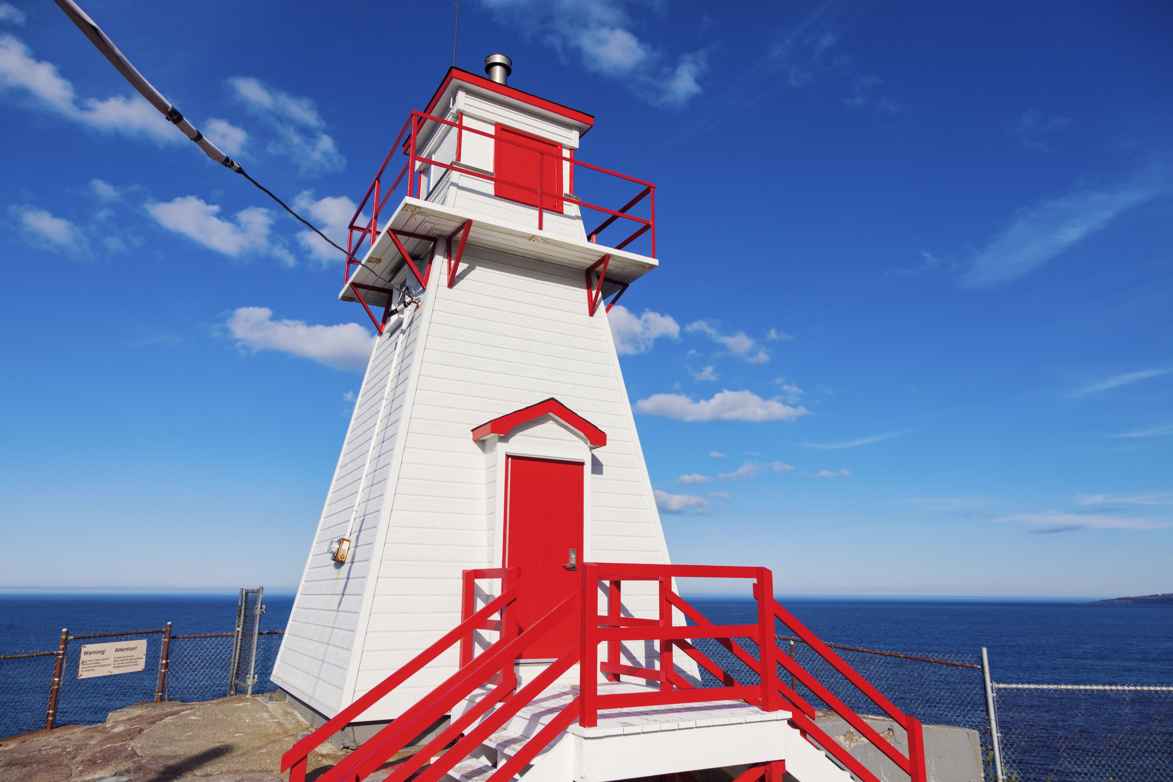 Fort Amherst Lighthouse in St. John's. St. John's, Newfoundland and Labrador, Canada.