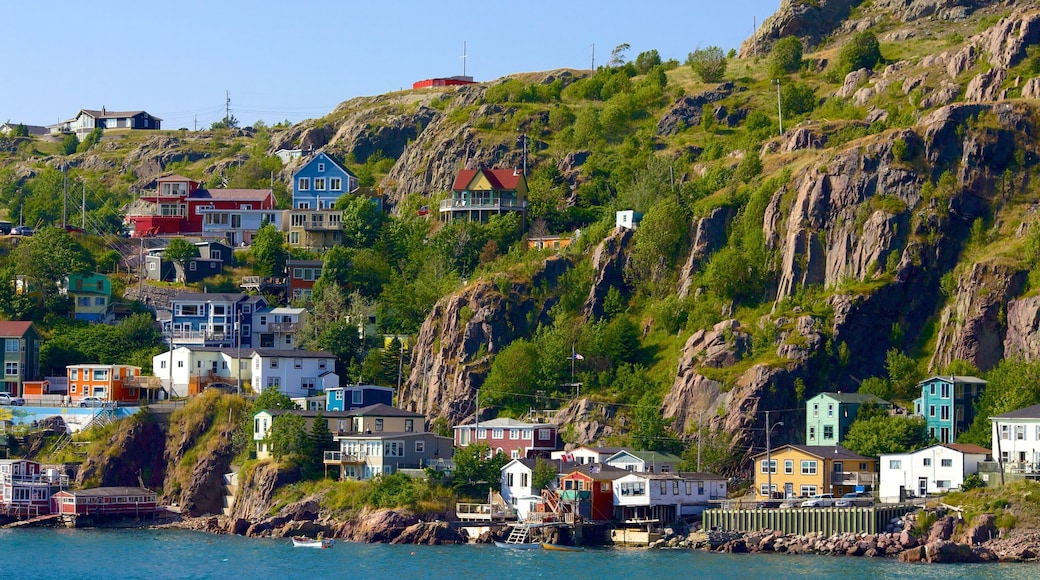 St. John\'s featuring rocky coastline, a coastal town and general coastal views