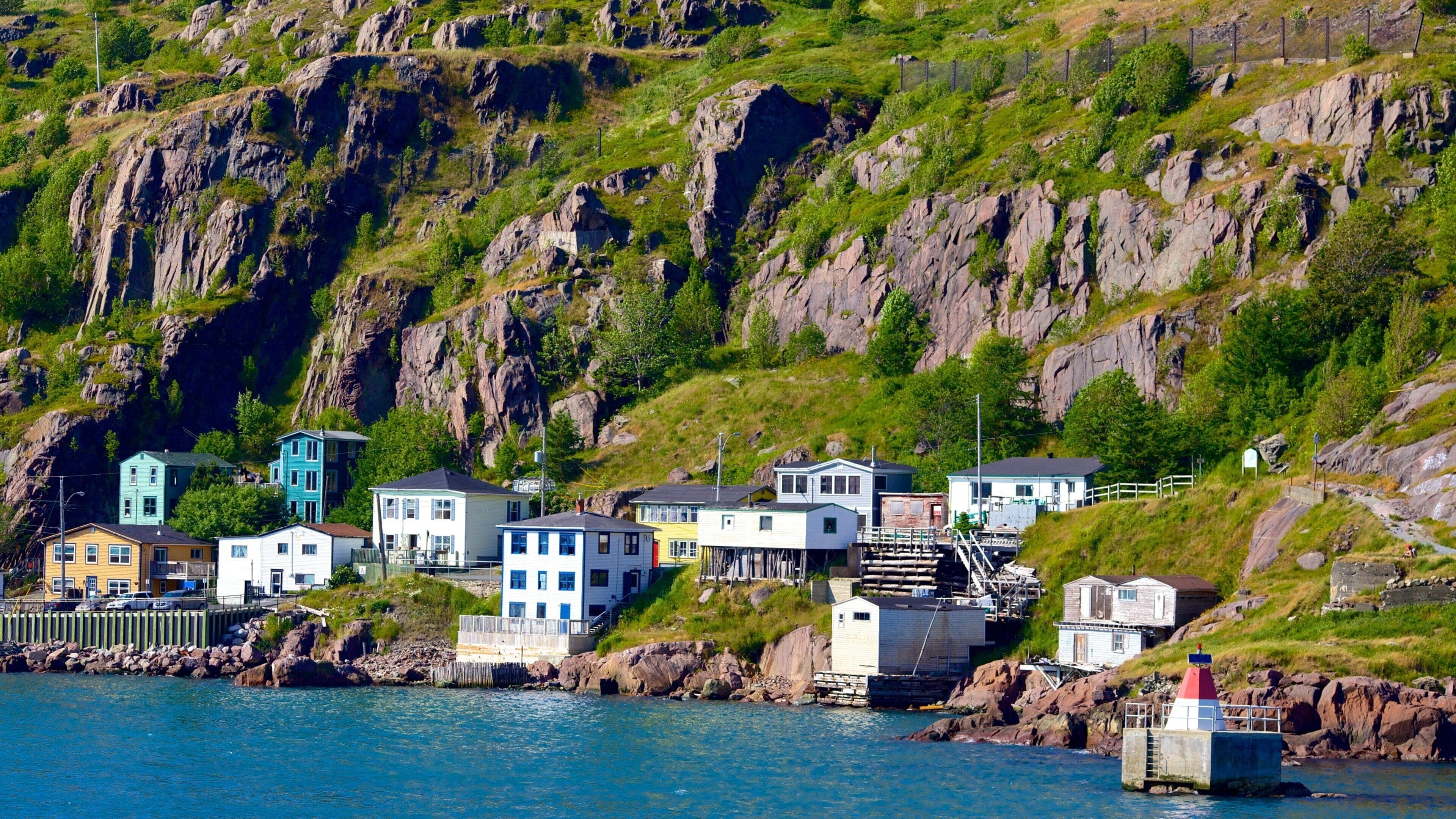 St. John\'s which includes rugged coastline, a coastal town and general coastal views