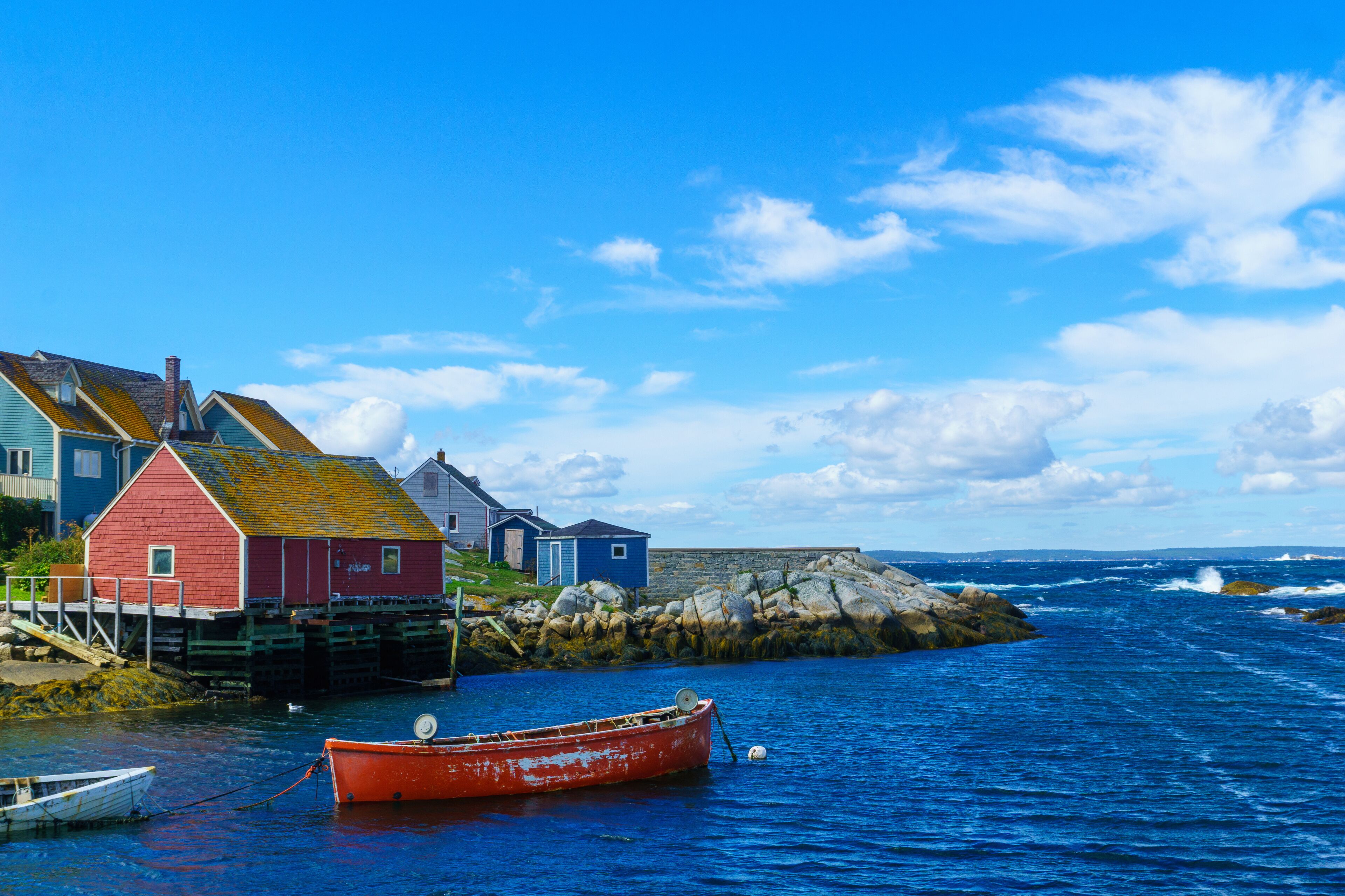 The fishing village Peggys Cove